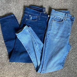 Dark & Light Wash Gap True Skinny